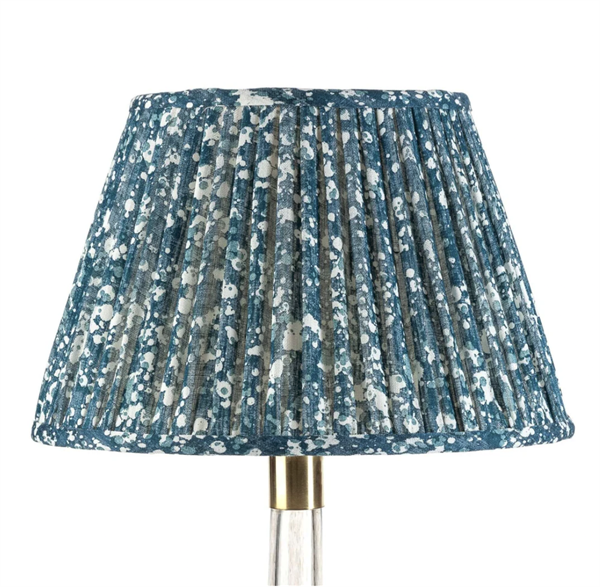 Fermoie Blue Quartz Lampshade, 14" Round