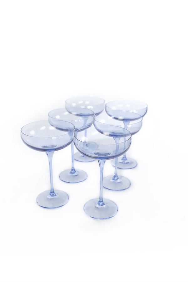 Estelle Colored Glass Champagne Coupe